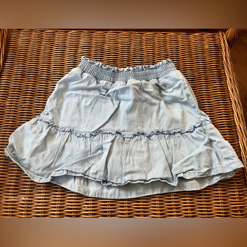 Jumping Beans Sky Blue Skirt with Ruffles